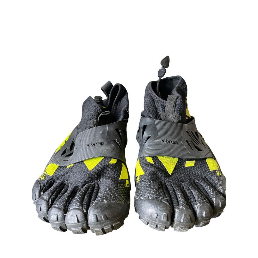 Vibram Mens Barefoot Trail Running Shoes 44 Black Neon Minimalist Gorpcore